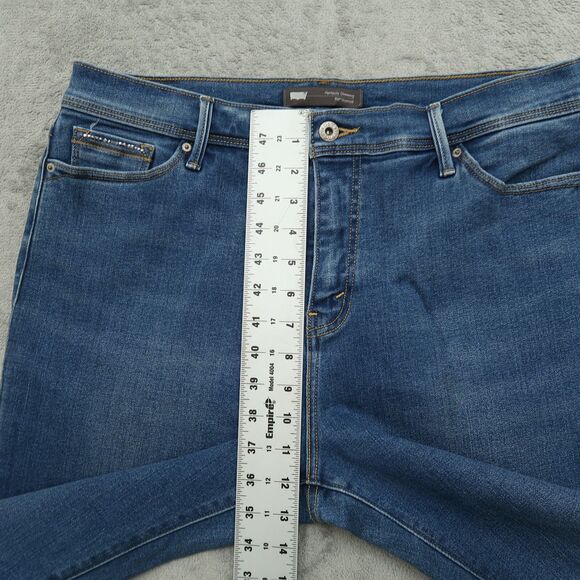 Levi's 512 Jeans Women's 16M Blue High-Rise Slimming Bootcut Denim 31" Inseam - Picture 6 of 16